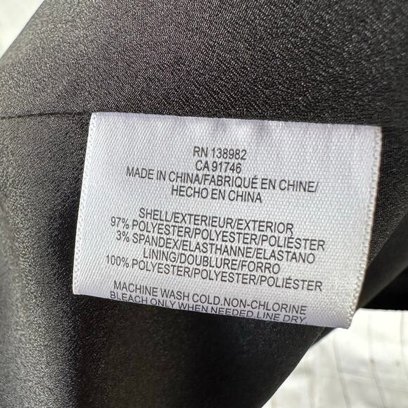 NWT Dress the Population Sandra Plunging Thick Strap Solid Gown Black XS - Picture 10 of 11